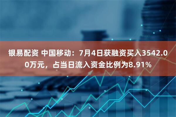 银易配资 中国移动：7月4日获融资买入3542.00万元，占当日流入资金比例为8.91%