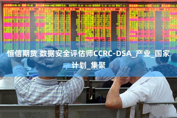 恒信期货 数据安全评估师CCRC-DSA_产业_国家计划_集聚